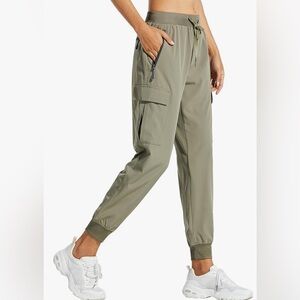 Libin Women's Cargo Joggers Lightweight Quick Dry Hiking Pants